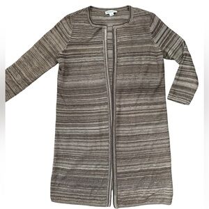 Pendleton silk open front long cardigan Brown Neutrals Capsule Sz S A299